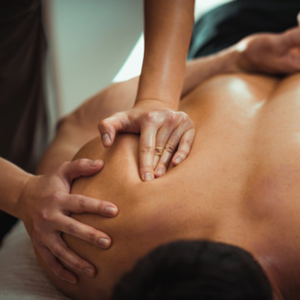 Man getting a sports massage