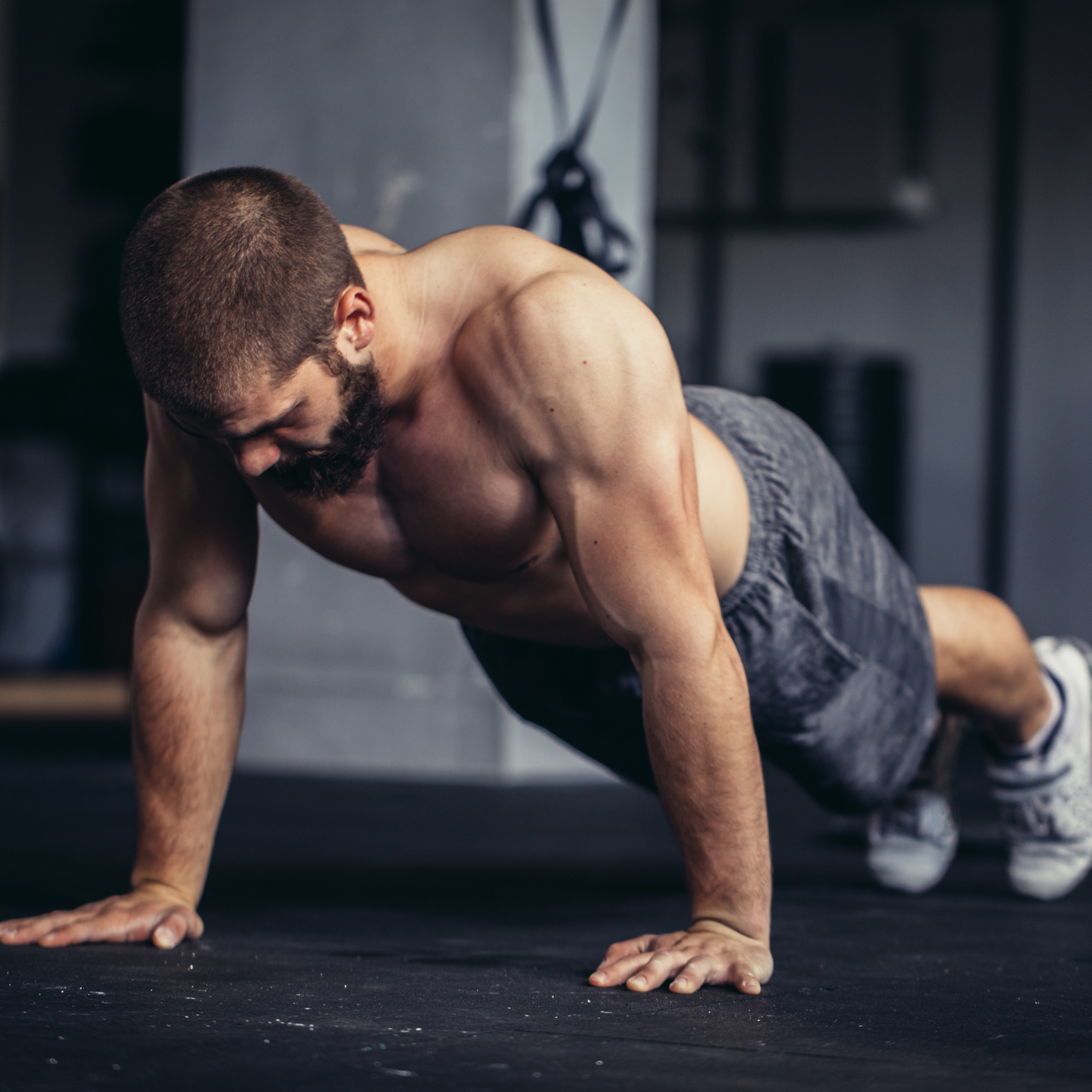 Man doing pushup